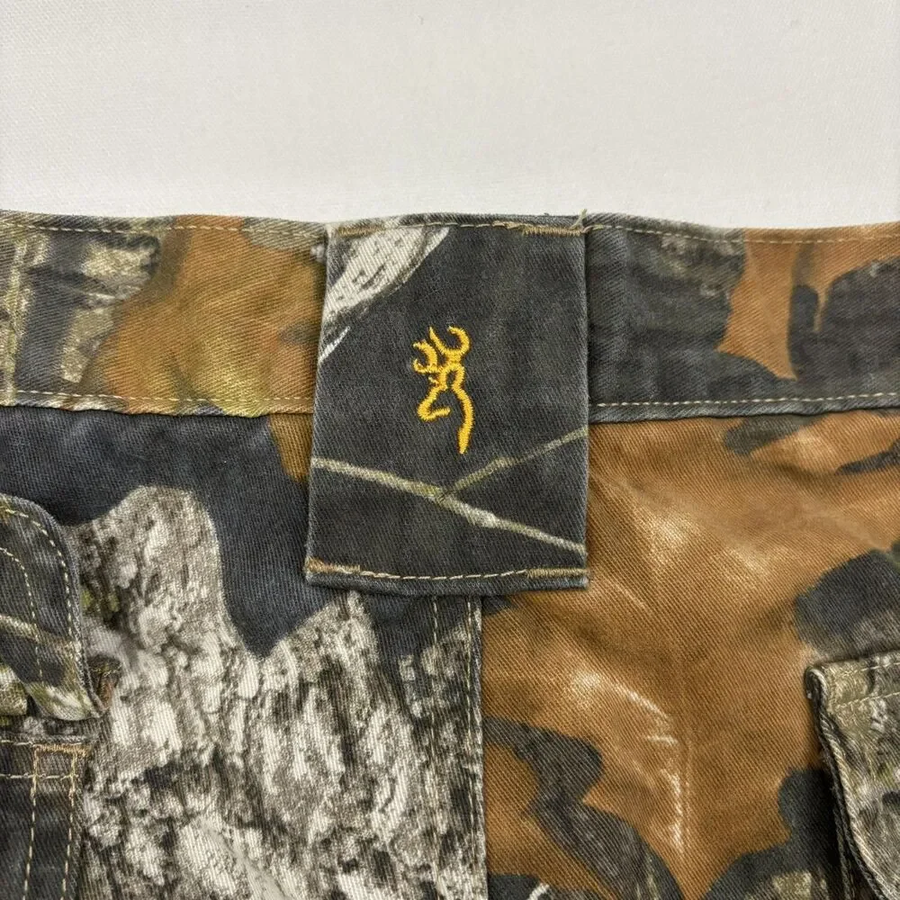 Browning Camouflage Pants Mens 2XL Cargo, Hunting Archery Outdoor Camo Mossy Oak
